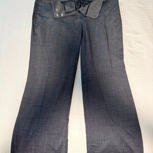 New York & Company Charcoal Wide-Leg Trousers